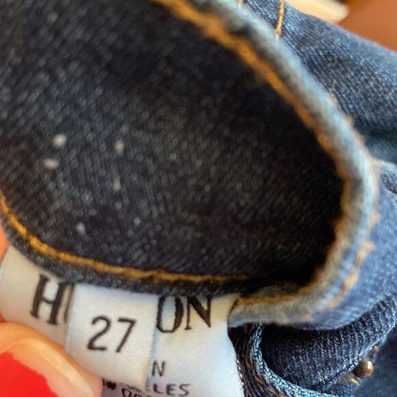 Hudson May Skinny Raw Hem Jeans - Size 27 - Picture 7 of 9